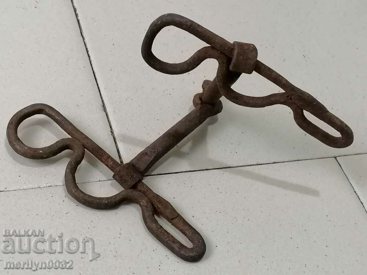 An old forged bridle reins wrought iron, a harness - 6 An old forged bridle reins wrought iron, a harness - 6