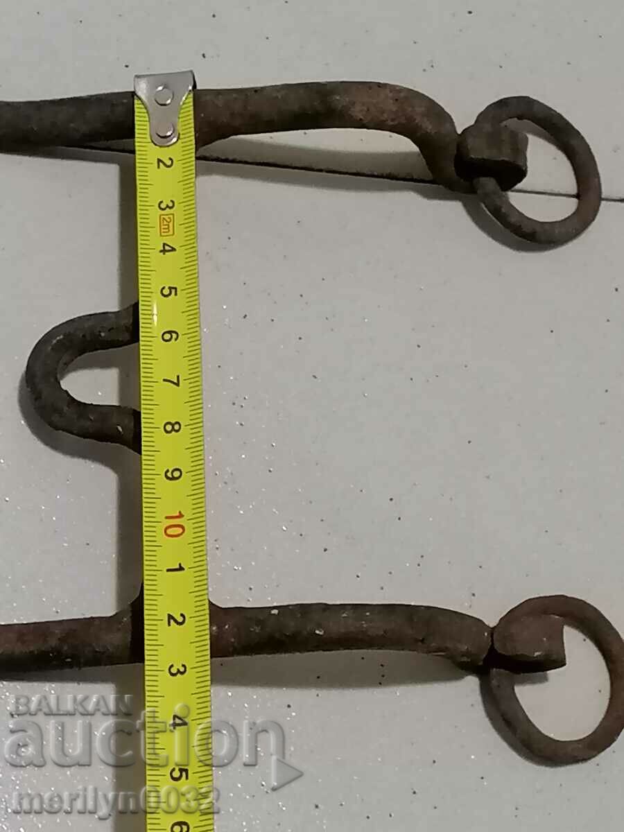 Auction An old forged bridle reins wrought iron, a harness Auction An old forged bridle reins wrought iron, a harness