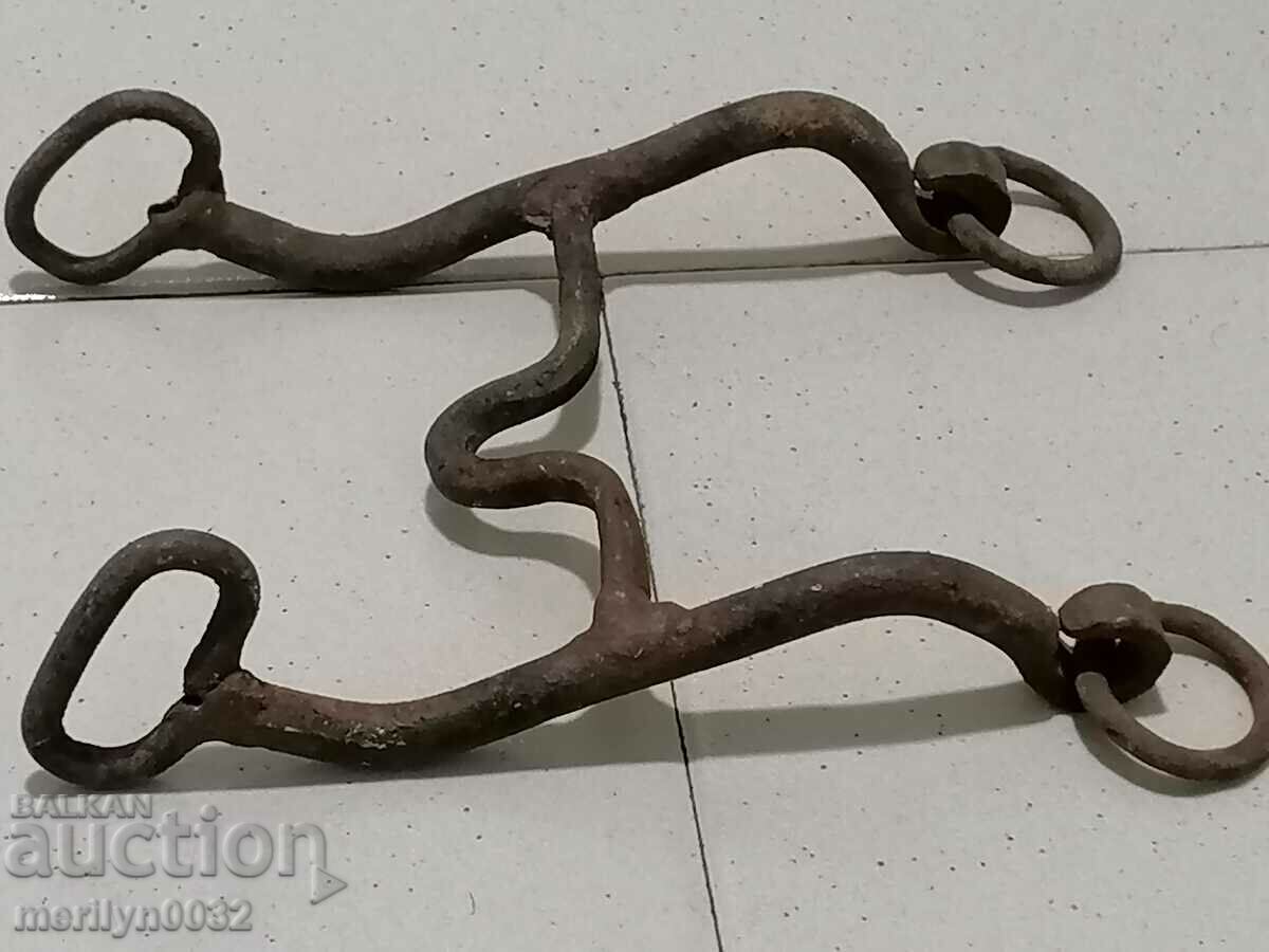 An old forged bridle reins wrought iron, a harness - 5 An old forged bridle reins wrought iron, a harness - 5