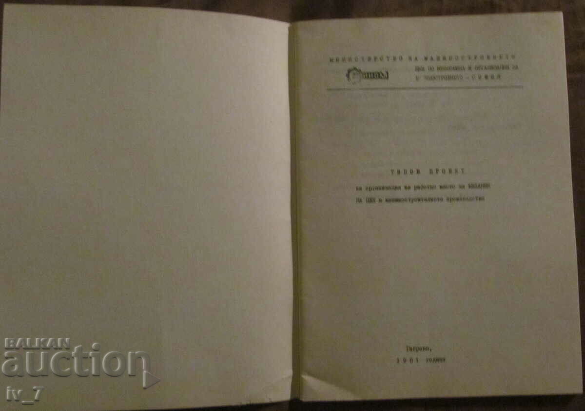 TYPE PROJECT OF WORKPLACE ORGANIZATION with price 2.99 BGN | € 1.53 TYPE PROJECT OF WORKPLACE ORGANIZATION with price 2.99 BGN | € 1.53