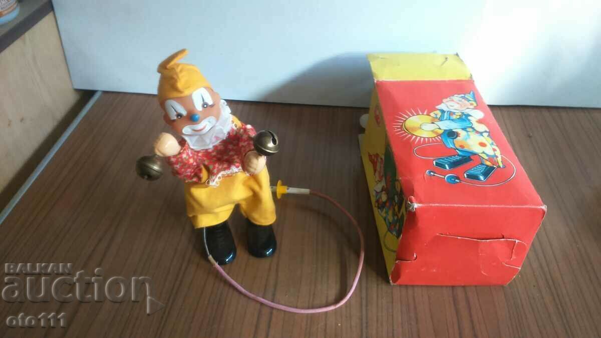 OLD SOC, MECHANICAL TOY CLOWN - GDR
