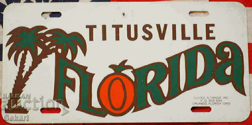 Μεταλλική επιγραφή TITUSVILLE FLORIDA