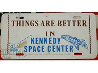 Μεταλλική επιγραφή KENNEDY SPACE CENTER ΗΠΑ