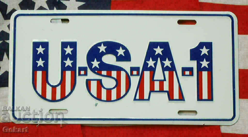 Metal Plate U.S.A.1 USA
