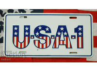 Metal Plate U.S.A.1 USA