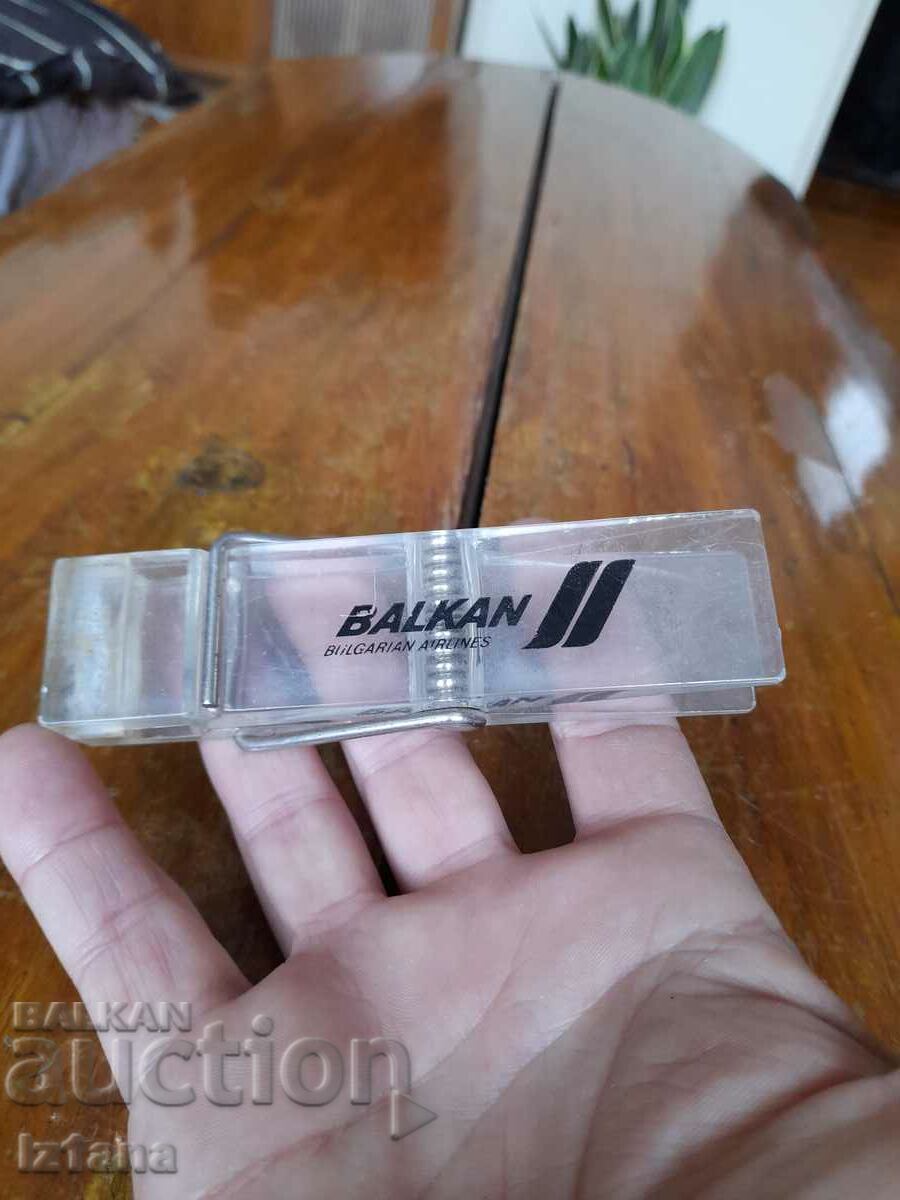 Old clip. souvenir BGA Balkan, Balkan with price 25.00 BGN | € 12.78 Old clip. souvenir BGA Balkan, Balkan with price 25.00 BGN | € 12.78