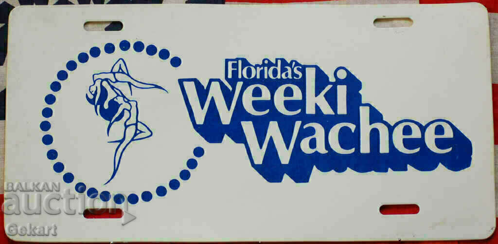 Semn din plastic Floridas Weeki Wachee