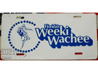 Floridas Weeki Wachee Plastic Sign