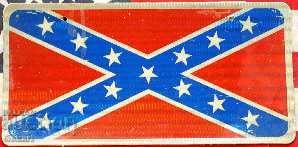 Πλαστική επιγραφή της Συνομοσπονδιακής Σημαίας