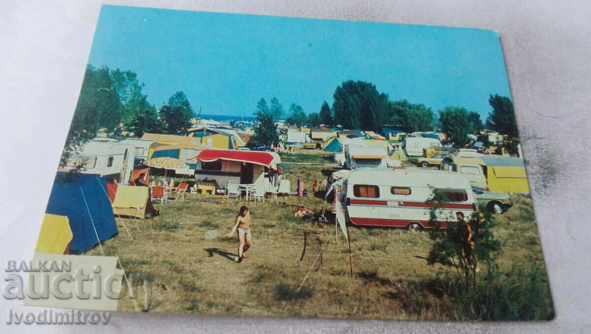 Postcard Obzor Camping Sun 1983