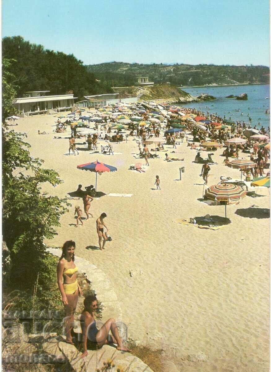 Old postcard - Druzhba Resort, Beach