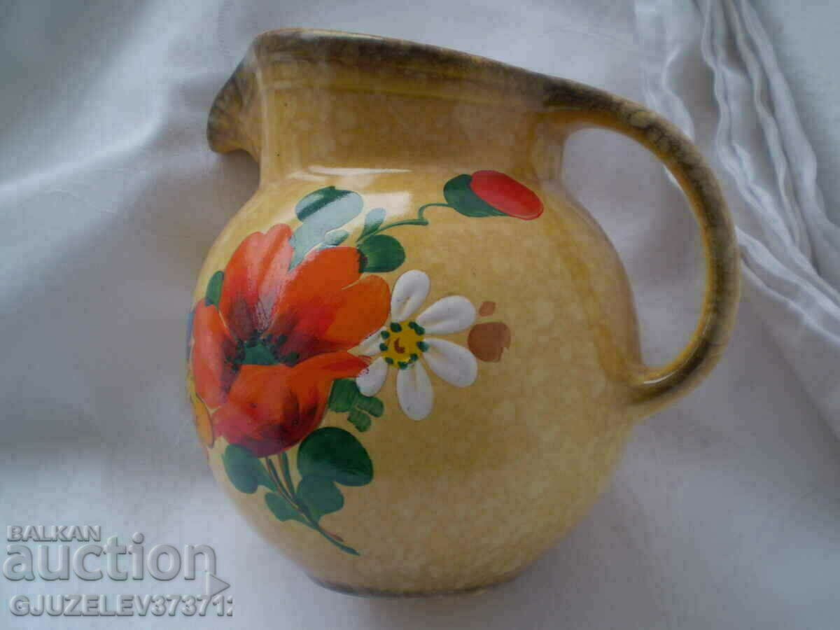 Стара ръчно рисувана кана DITMAR-A-G маркирана с цена 299.00 лв. | € 152.88 Стара ръчно рисувана кана DITMAR-A-G маркирана с цена 299.00 лв. | € 152.88