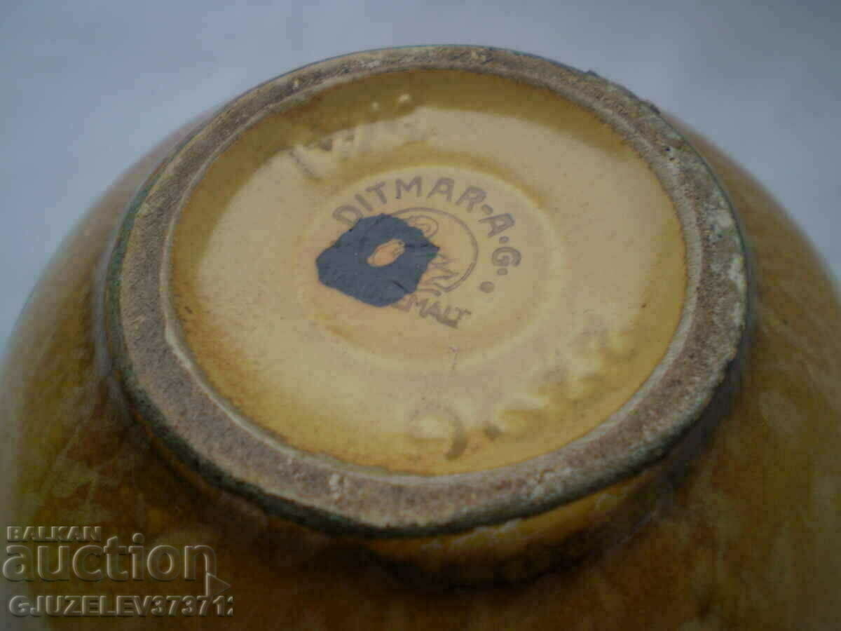 Стара ръчно рисувана кана DITMAR-A-G маркирана - 5 Стара ръчно рисувана кана DITMAR-A-G маркирана - 5