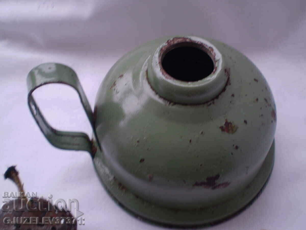 Auction Antique Green Metal Gas Lamp Auction Antique Green Metal Gas Lamp