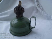 Αντικέ πράσινο μεταλλικό φωτιστικό υγραερίου