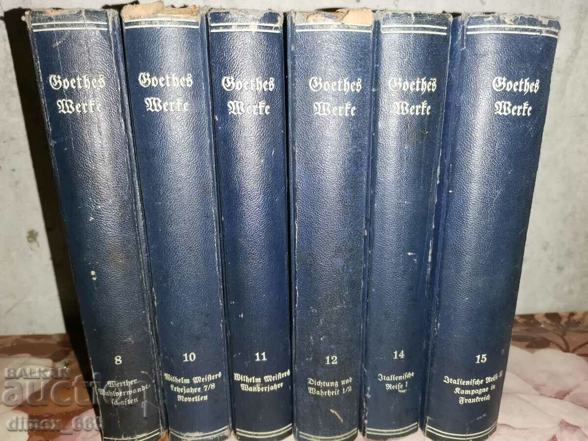 Goethes Werke în 15 Bänden. Banda: 8,10,11,12,14,15 (1900)