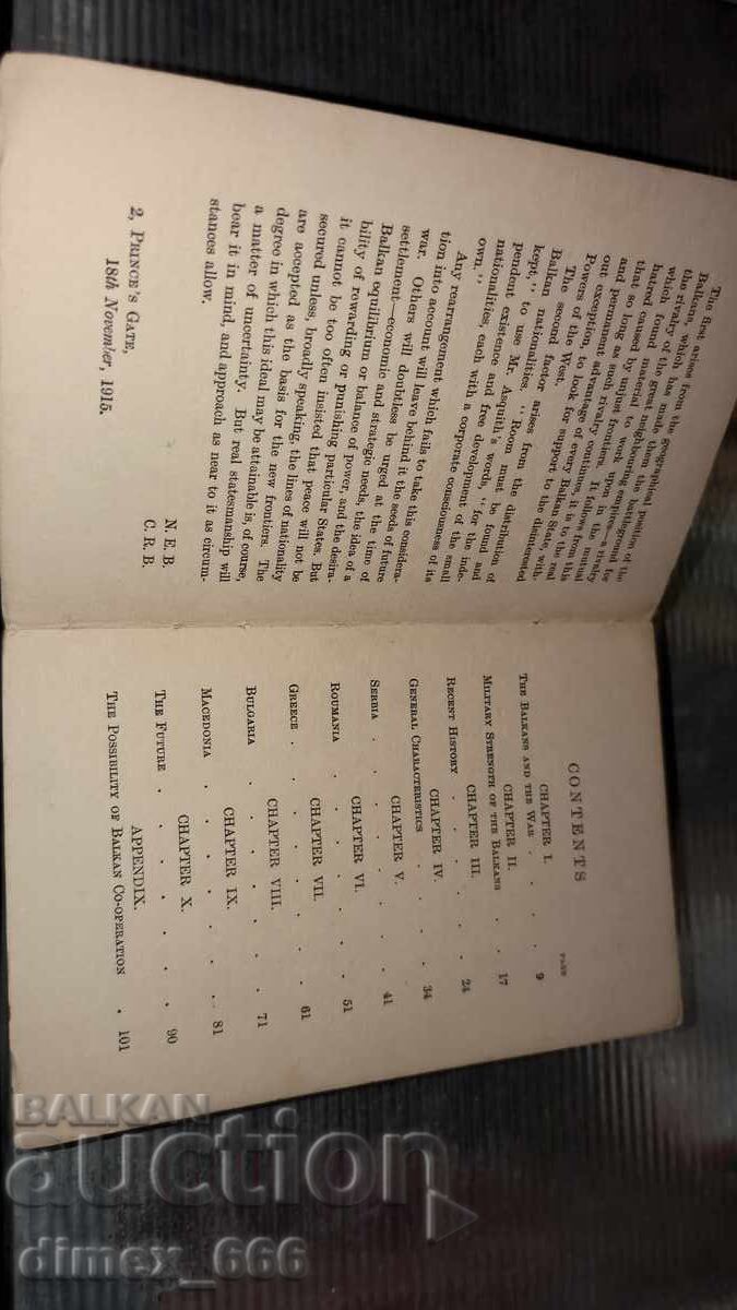 Delivery of The war and the Balkans (1915) Noel Buxton, M.P., & Charles