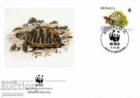 Monaco 1991 - 4 piese Seria completa FDC - WWF