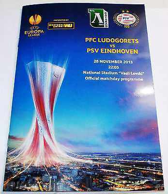 Football program Ludogorets - PSV Eindhoven 2013 Europa League