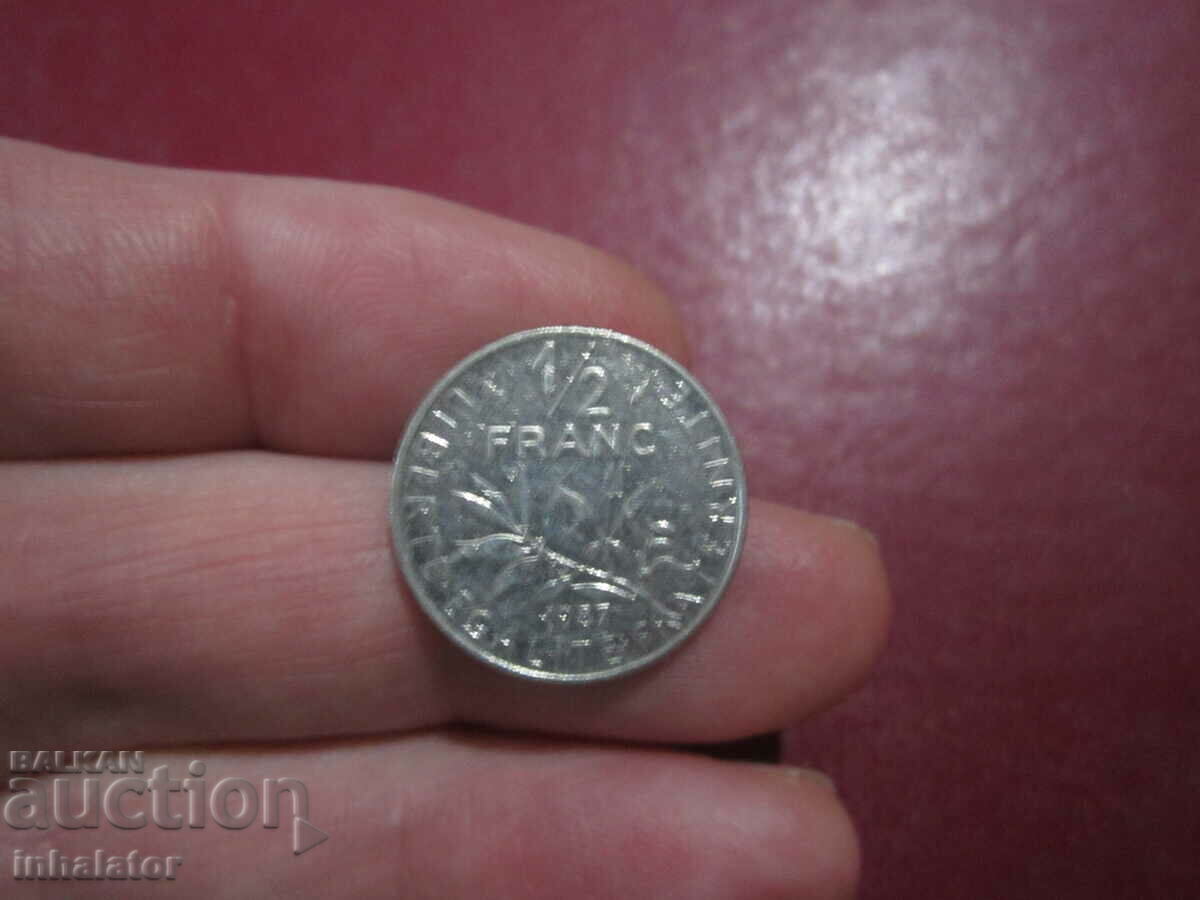 1/2 франк 1967 год  - Франция