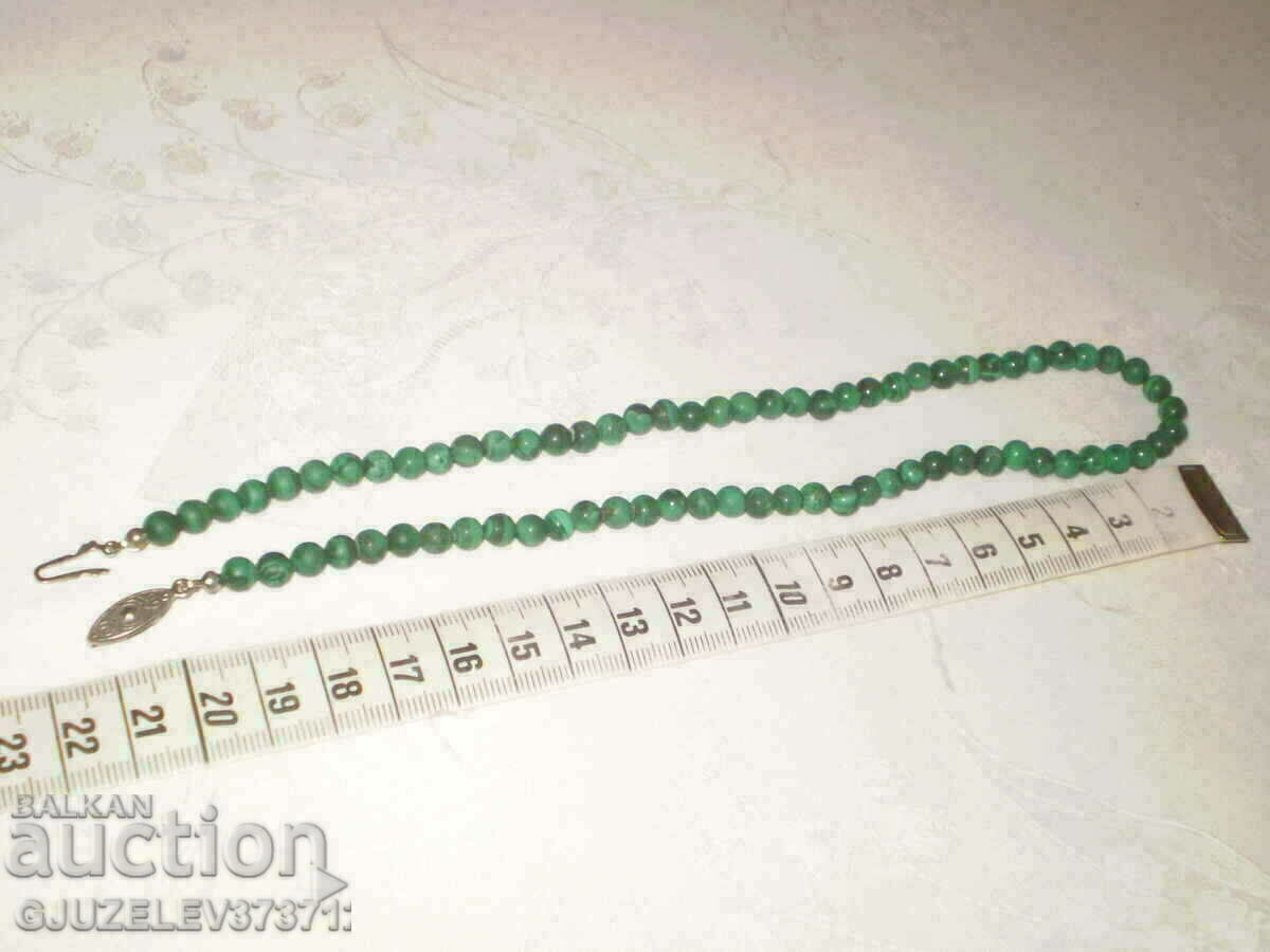 MALACHITE WOMEN'S NECKLACE with price 39.00 BGN | € 19.94 MALACHITE WOMEN'S NECKLACE with price 39.00 BGN | € 19.94