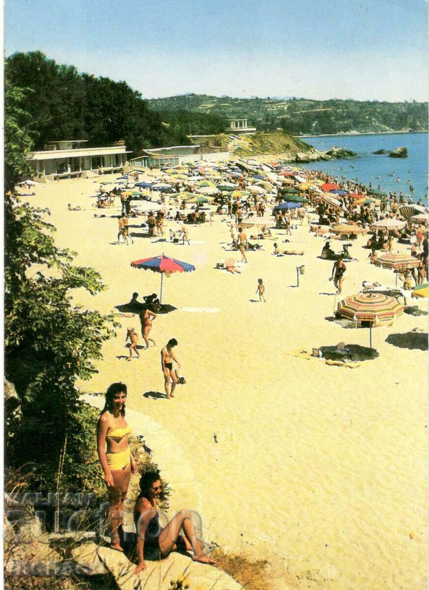 Carte poștală veche - Druzhba Resort, Beach