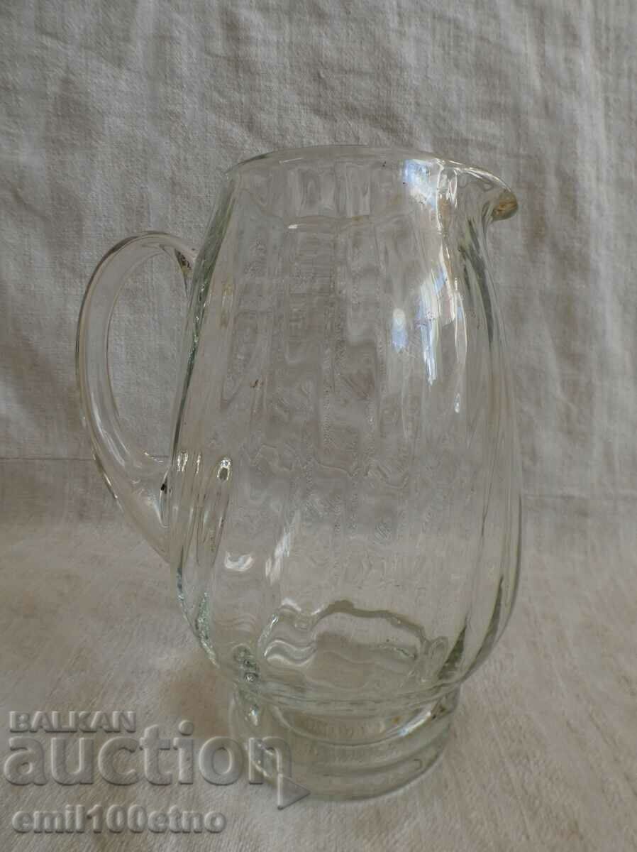 Παλιά γυάλινη κανάτα κρασιού - χειροποίητη με τιμή 15.00 BGN | € 7.67 Παλιά γυάλινη κανάτα κρασιού - χειροποίητη με τιμή 15.00 BGN | € 7.67