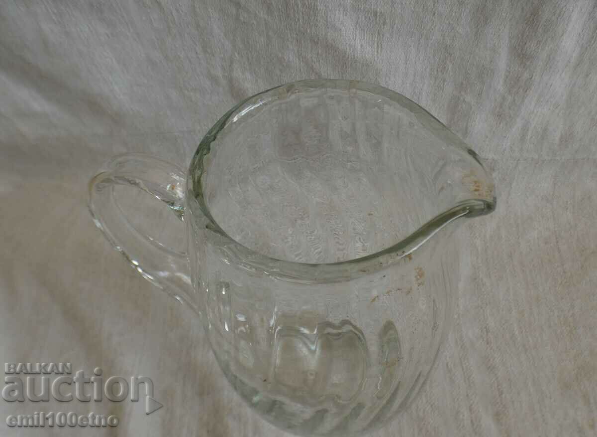 Δημοπρασία Παλιά γυάλινη κανάτα κρασιού - χειροποίητη Δημοπρασία Παλιά γυάλινη κανάτα κρασιού - χειροποίητη