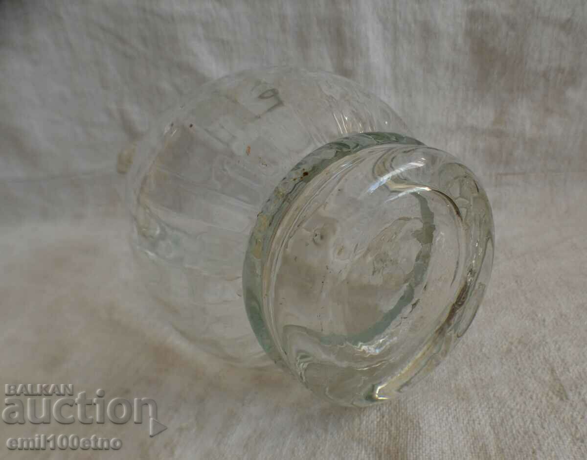 Παλιά γυάλινη κανάτα κρασιού - χειροποίητη - 6 Παλιά γυάλινη κανάτα κρασιού - χειροποίητη - 6