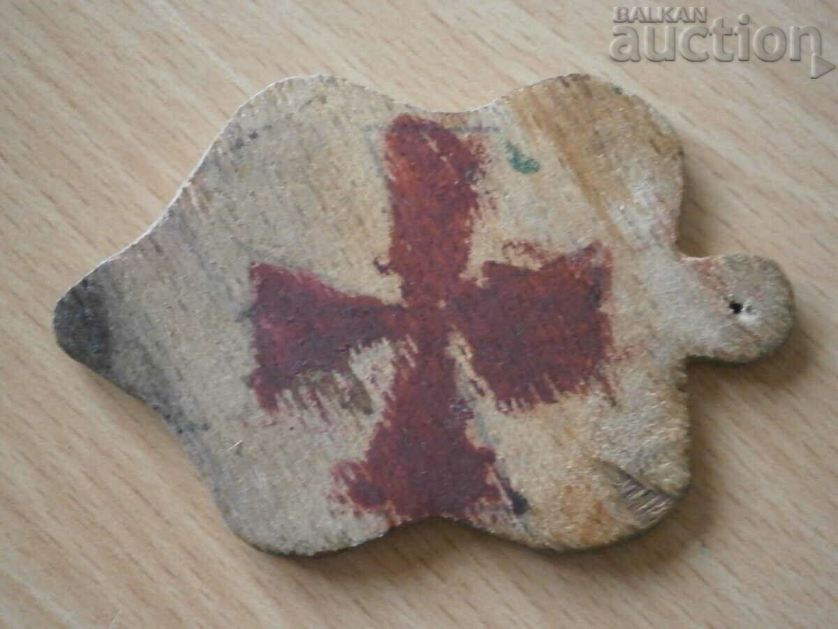 Auction  wooden token card officer's club DNA KINGDOM OF BULGARIA