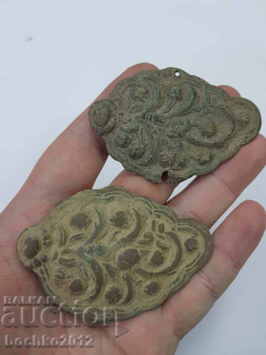 2 τεμ. Gabrovo μισά παφτί, χάλκινο