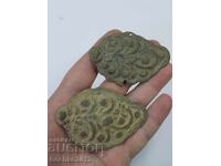 2 pcs. Gabrovo halves of pafti, bronze