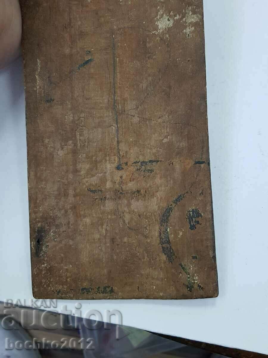 Rare Revival Bulgarian icon triptych St. Pantaleimon - 6 Rare Revival Bulgarian icon triptych St. Pantaleimon - 6