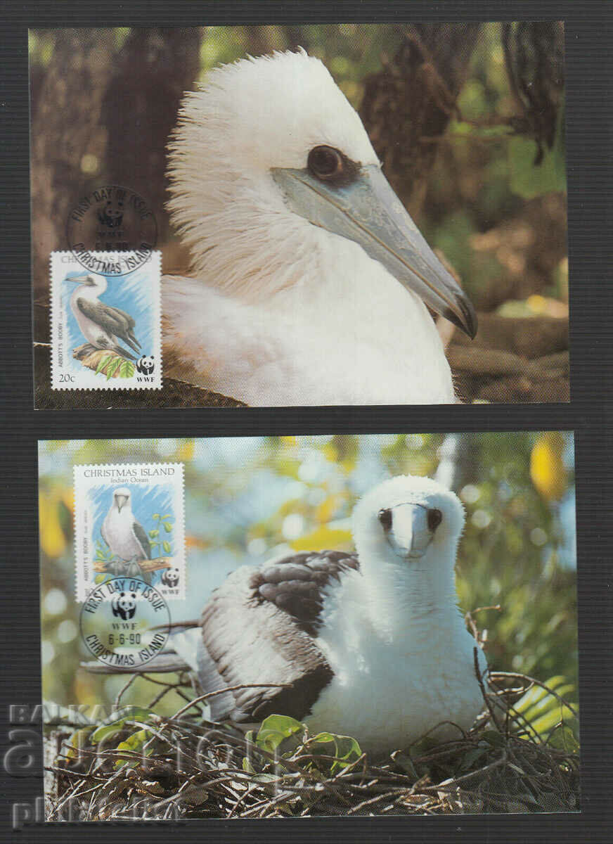 Christmas Island 1990 - 4 cards Maximum - WWF with price 4.00 BGN | € 2.05 Christmas Island 1990 - 4 cards Maximum - WWF with price 4.00 BGN | € 2.05