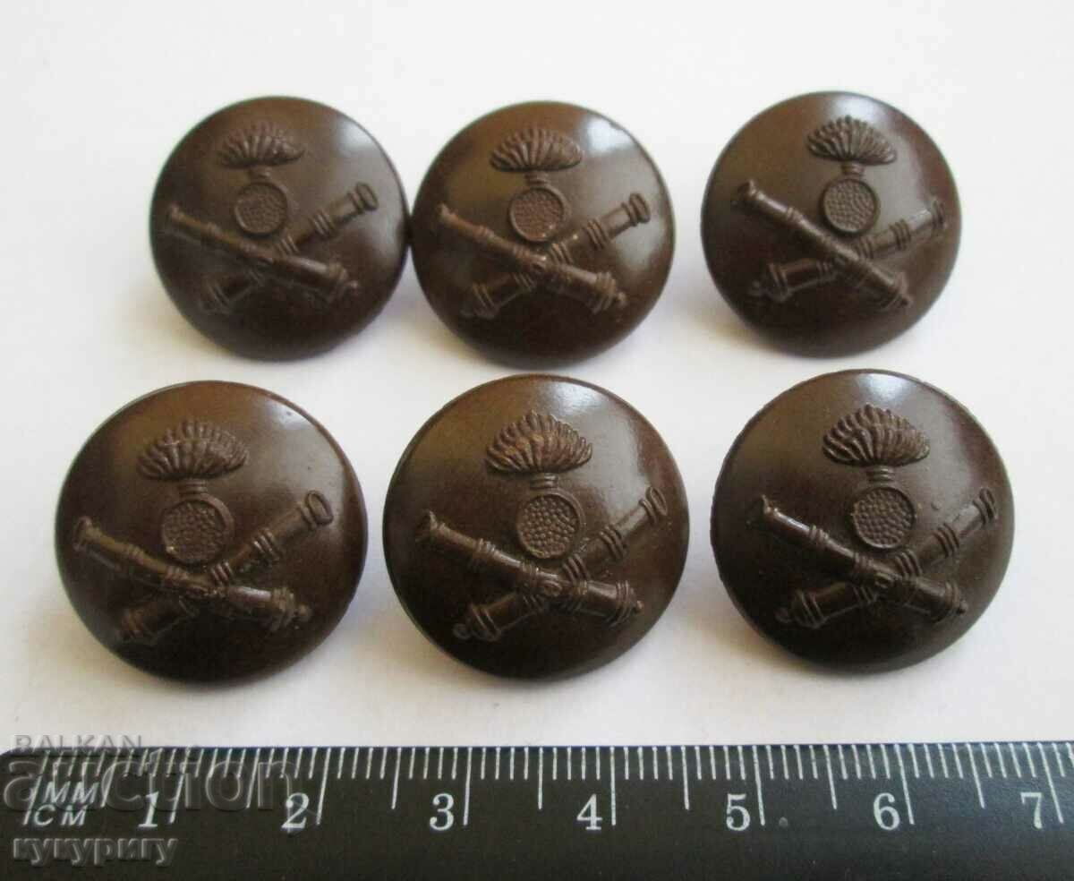 Old Royal buttons bakelite from military uniform Artillery with price 40.00 BGN | € 20.45 Old Royal buttons bakelite from military uniform Artillery with price 40.00 BGN | € 20.45