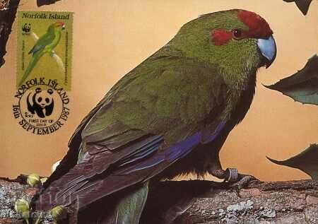 Norfolk 1987 - 4 cards Maximum - WWF with price 4.00 BGN | € 2.05 Norfolk 1987 - 4 cards Maximum - WWF with price 4.00 BGN | € 2.05