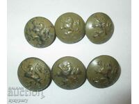 Стари Царски копчета метални от военна униформа