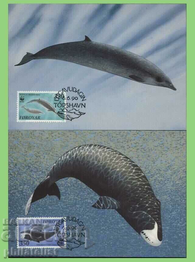 Faroe Islands 1990 - 4 cards Maximum - WWF with price 4.00 BGN | € 2.05 Faroe Islands 1990 - 4 cards Maximum - WWF with price 4.00 BGN | € 2.05