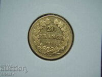 20 Francs 1834 L France - AU (gold)