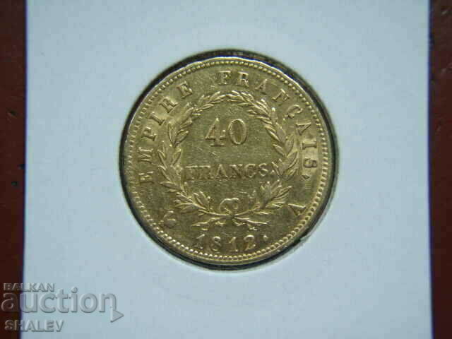 40 Φράγκα 1812 Α Γαλλία (Γαλλία) - XF/AU (χρυσός)