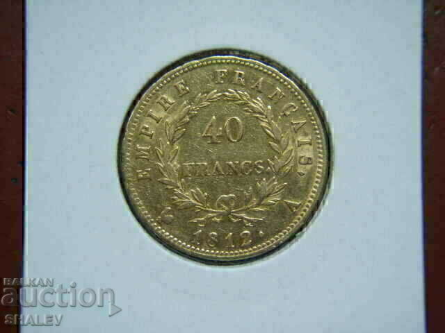40 Φράγκα 1812 Α Γαλλία (Γαλλία) - XF/AU (χρυσός)