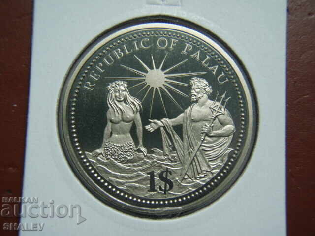 Auction 1 Dollar 1994 Palau (1 dollar Palau) - Proof /with colorization/ Auction 1 Dollar 1994 Palau (1 dollar Palau) - Proof /with colorization/