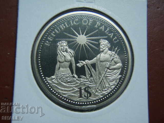 Delivery of 1 Dollar 1994 Palau (1 dollar Palau) - Proof /with colorization/ Delivery of 1 Dollar 1994 Palau (1 dollar Palau) - Proof /with colorization/