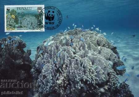 Tuvalu 1992 - Maxim 4 cărți - WWF