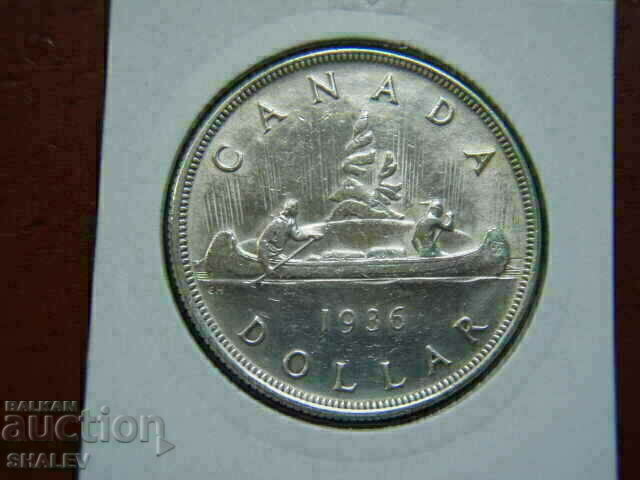 Delivery of 1 Dollar 1936 Canada - AU/Unc Delivery of 1 Dollar 1936 Canada - AU/Unc