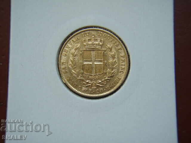 20 Lire 1847 P Sardinia / Italia (Sardiniya) - AU (aur) cu preț € 849.89 | 1662.25 BGN