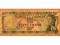 Фиджи 50 цента 1969 кралица Елизабет