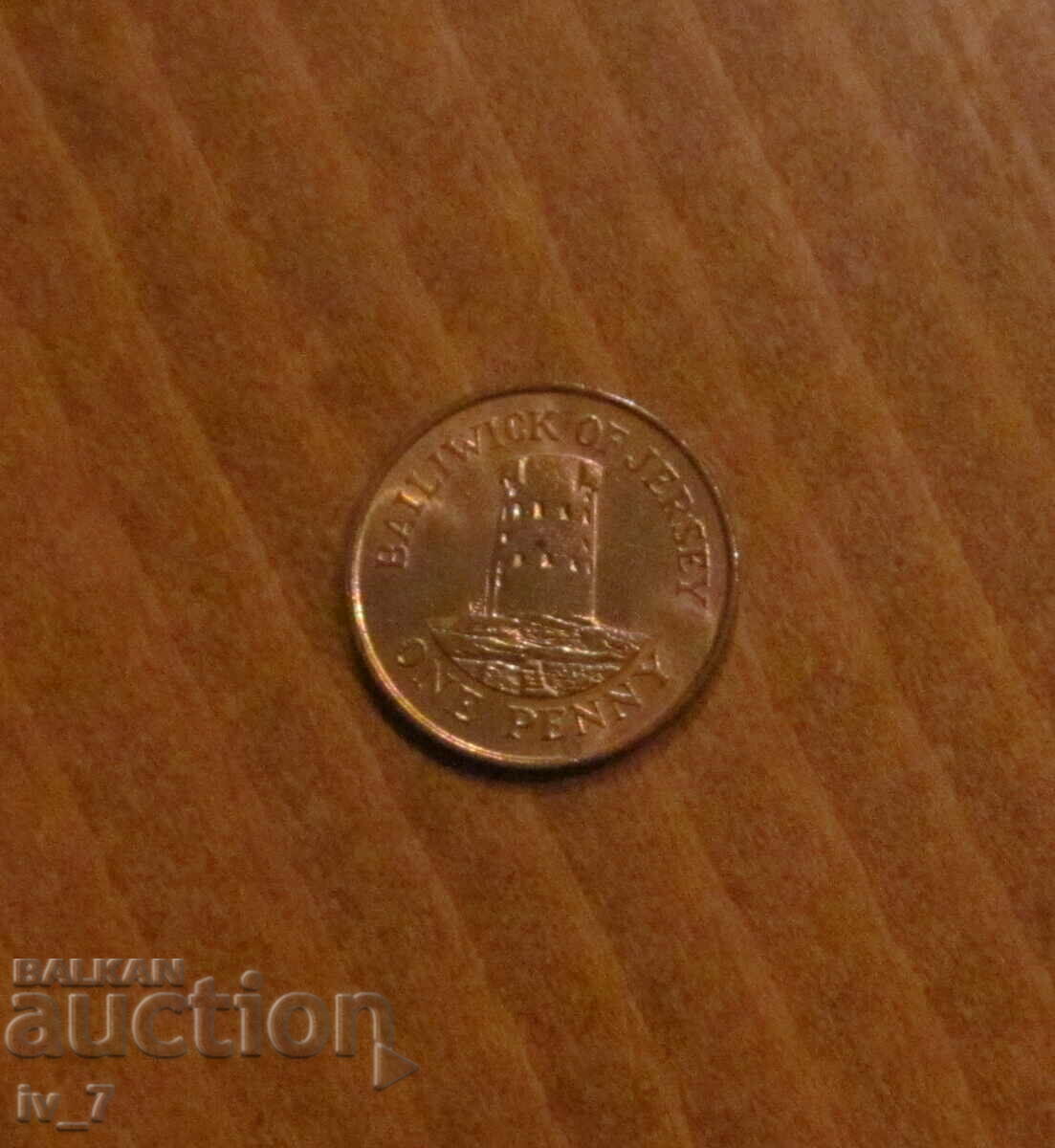 1 penny 1990, Insula JERSEY