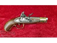 Кремъчен пистолет 1814 г., копие, реплика, пушка, пистолет