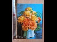 Καρτ ποστάλ Λουλούδια GDR Καρτ ποστάλ Λουλούδια ΛΔΓ